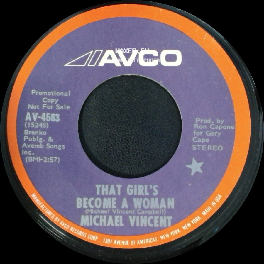 Michael Vincent - That Girl's Become A Woman / That Girl's Become A Woman side A