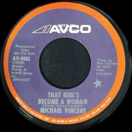 Michael Vincent - That Girl's Become A Woman / That Girl's Become A Woman side A