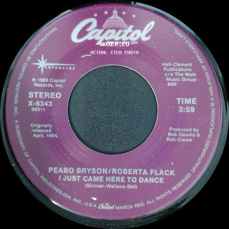 Peabo Bryson/Roberta Flack - I Just Came Here To Dance / Tonight, I Celebrate My Love side A