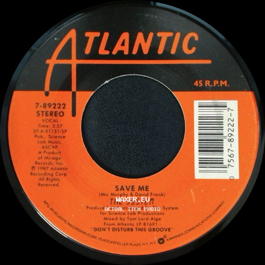The System - Save Me / Nighttime Lover side A