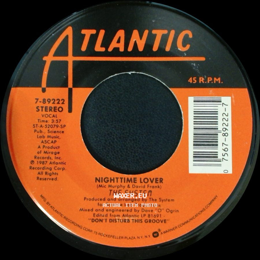 The System - Save Me / Nighttime Lover side B