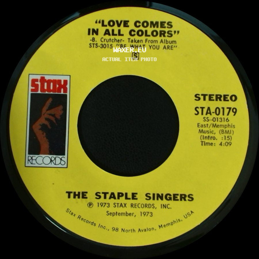 The Staple Singers - Love Comes In All Colors / If You're Ready (Come Go With Me) side A
