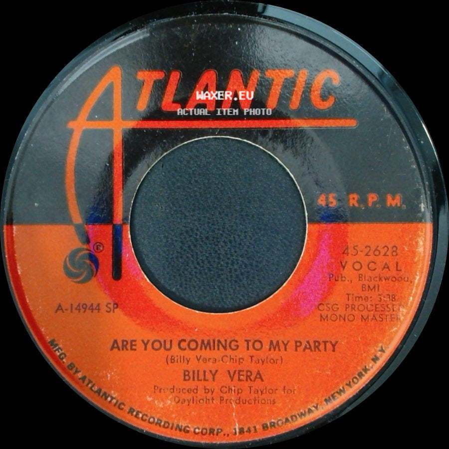 Billy Vera - Are You Coming To My Party / The Bible Salesman side A