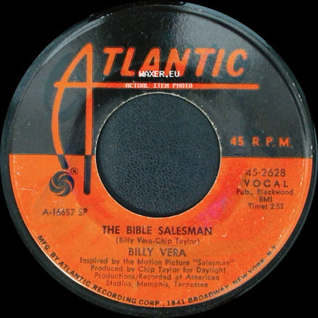 Billy Vera - Are You Coming To My Party / The Bible Salesman side B