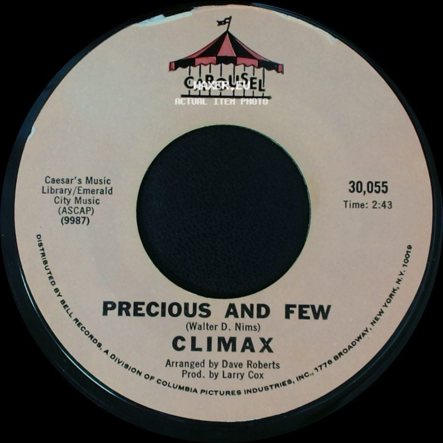 Climax - Precious And Few / Park Preserve side A