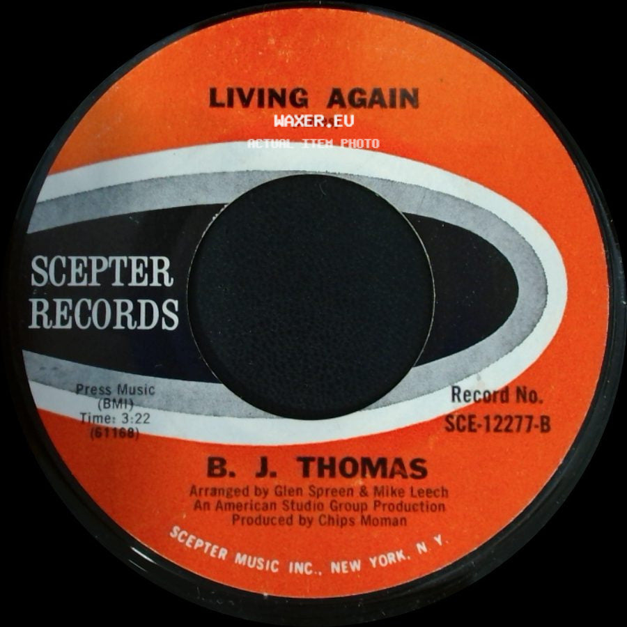 B. J. Thomas - Living Again / Everybody's Out Of Town side A