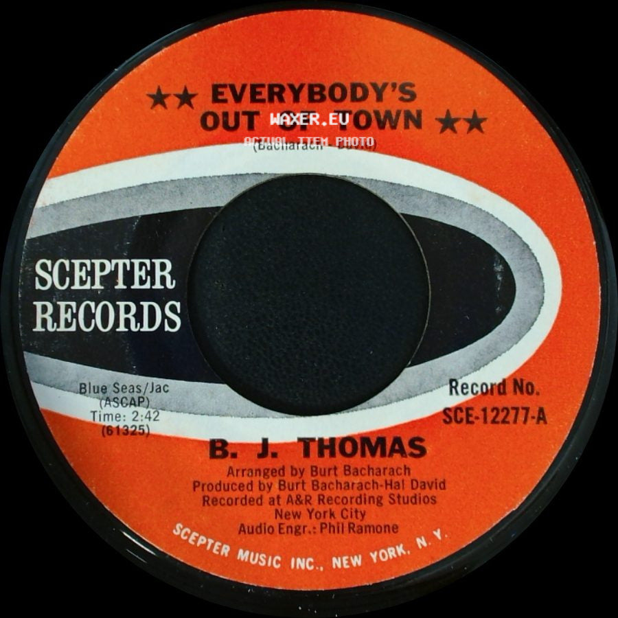 B. J. Thomas - Living Again / Everybody's Out Of Town side B