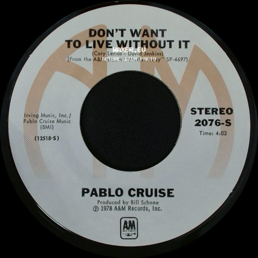 Pablo Cruise - Raging Fire / Don't Want To Live Without It side B