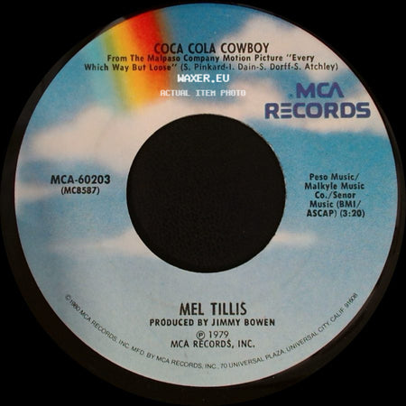 Mel Tillis - Coca Cola Cowboy / Cottonmouth side A
