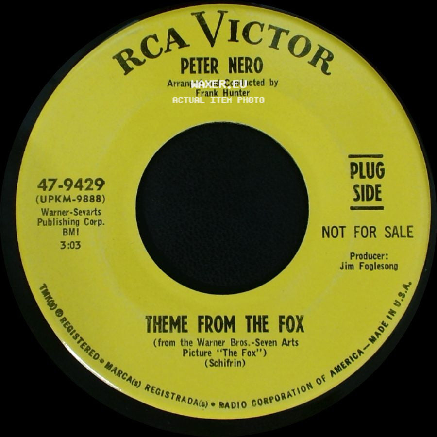 Peter Nero - Who Will Answer? (Aleluya No. 1) / Theme From The Fox side B