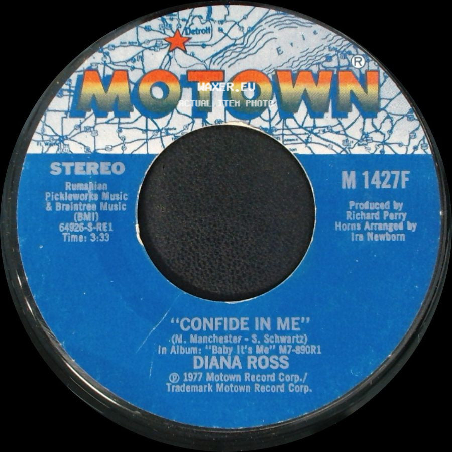 Diana Ross - Confide In Me / Gettin' Ready For Love side A