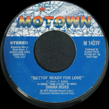 Diana Ross - Confide In Me / Gettin' Ready For Love side B