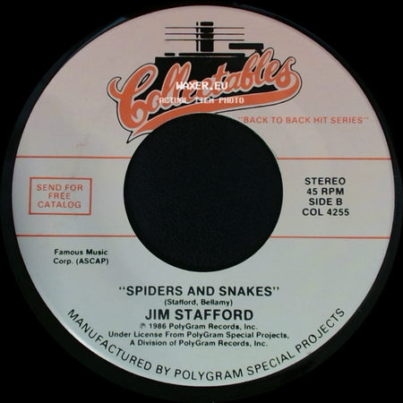 Roger Miller / Jim Stafford - King Of The Road / Spiders And Snakes side B