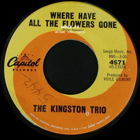 The Kingston Trio - O Ken Karanga / Where Have All The Flowers Gone side B