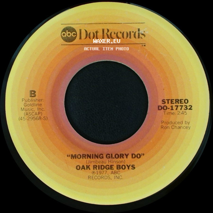 Oak Ridge Boys - You're The One / Morning Glory Do side B