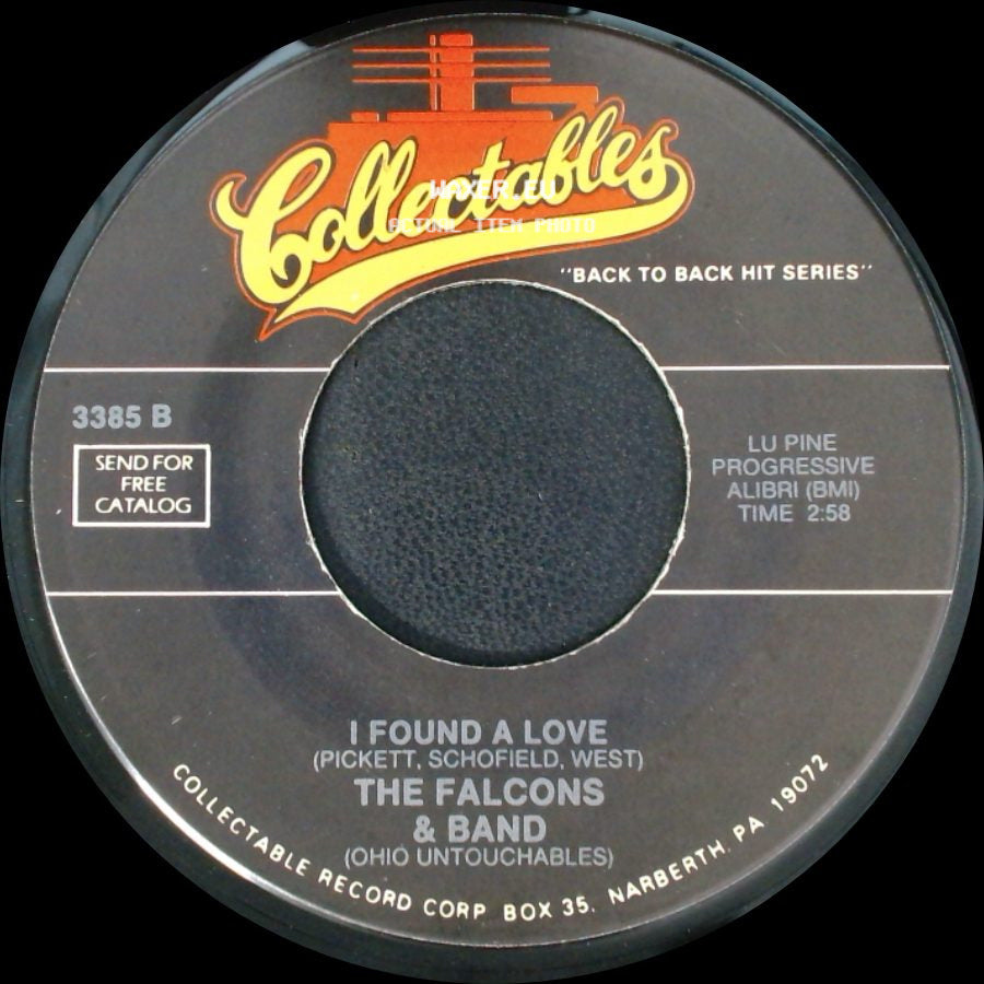 The Falcons / The Falcons & Band - You're So Fine / I Found A Love side B