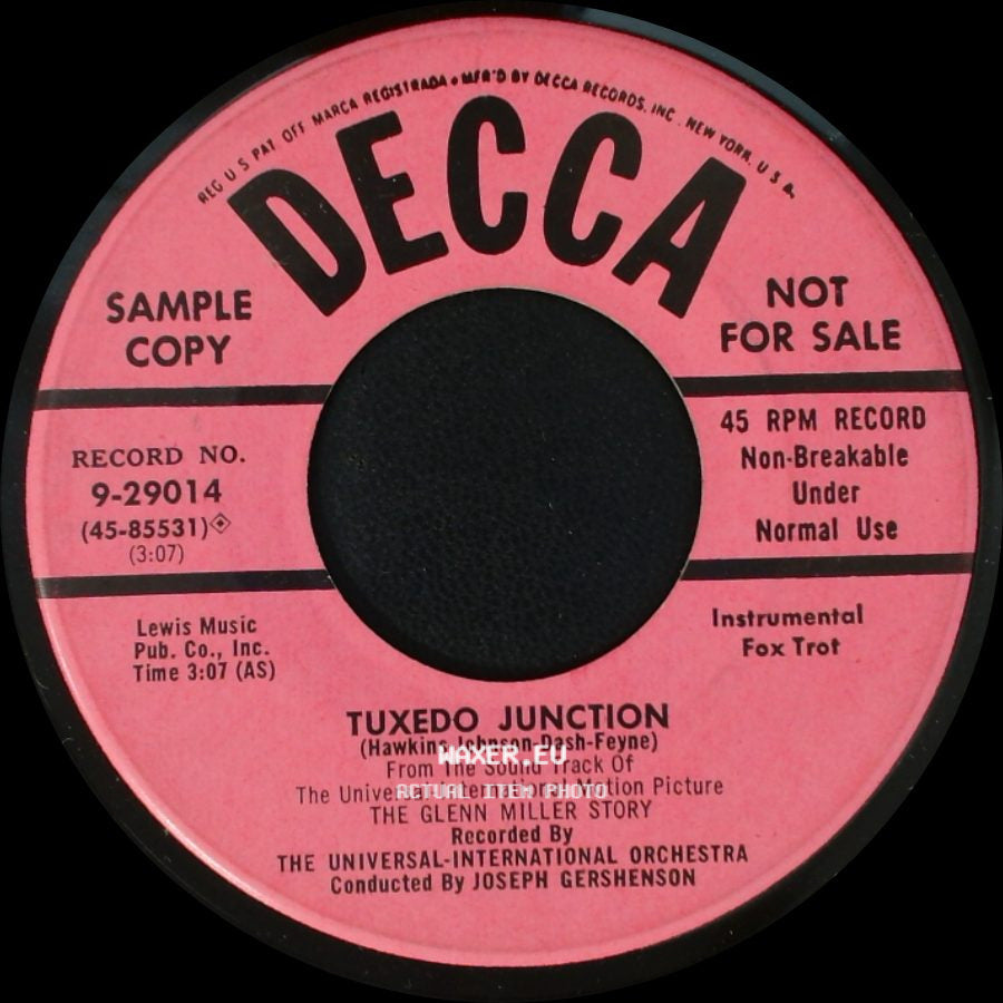The Universal-International Orchestra - Tuxedo Junction / Moonlight Serenade side A