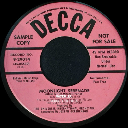 The Universal-International Orchestra - Tuxedo Junction / Moonlight Serenade side B