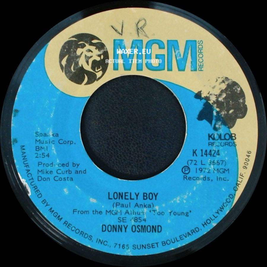 Donny Osmond - Why / Lonely Boy side B