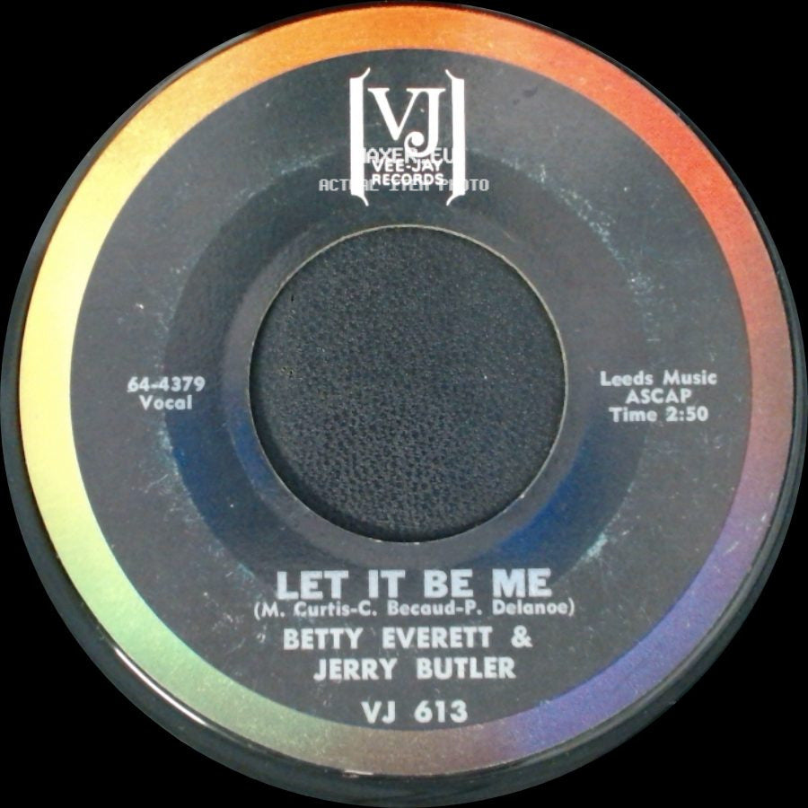 Betty Everett & Jerry Butler - Ain't That Loving You Baby / Let It Be Me side B