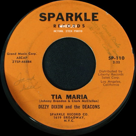 Dizzy Dixon And The Deacons - Hapsburg Serenade (Twist) / Tia Maria side B