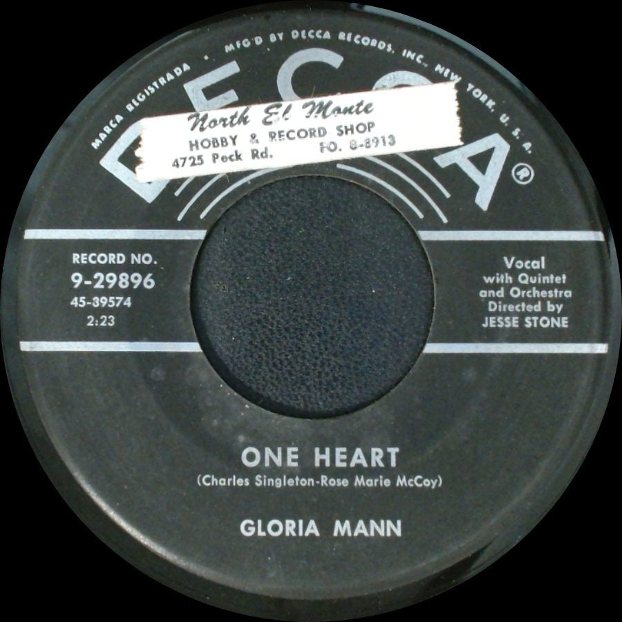 Gloria Mann - Friendship Ring / One Heart side B