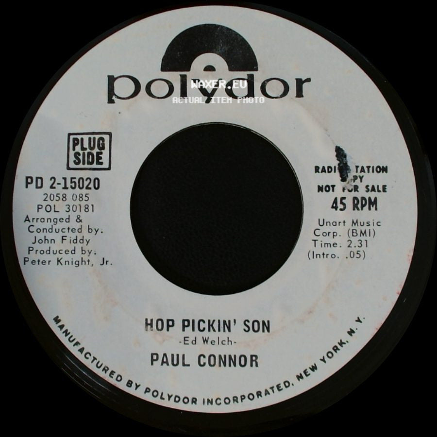 Paul Connor - Hop Pickin' Son / Love Is Dead side A