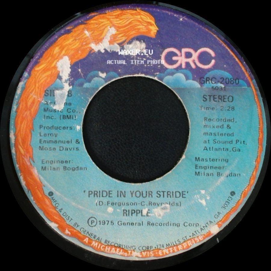 Ripple - 'hey Lady' / Pride In Your Stride side B