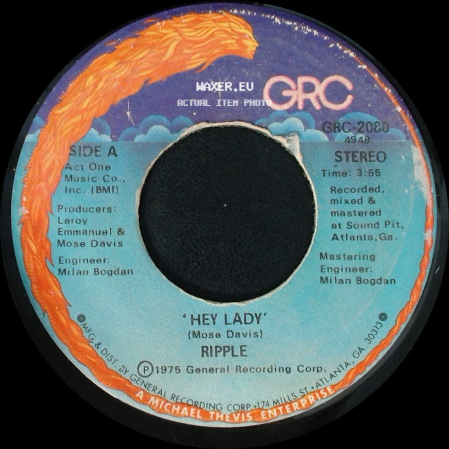 Ripple - Hey Lady / Pride In Your Stride side A