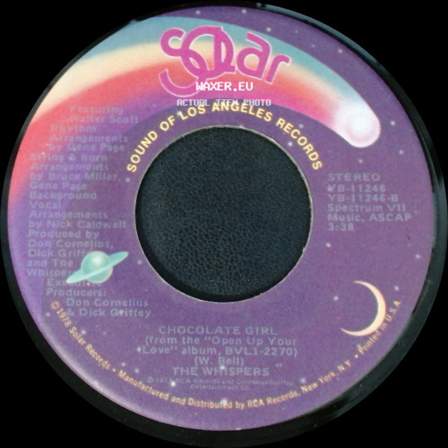 The Whispers - Chocolate Girl / (Let's Go) All The Way side A
