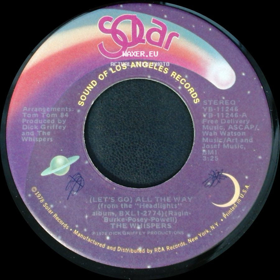 The Whispers - Chocolate Girl / (Let's Go) All The Way side B