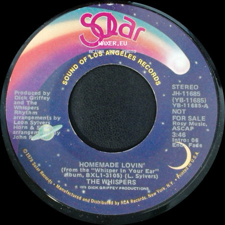 The Whispers - Homemade Lovin' / Homemade Lovin' side B