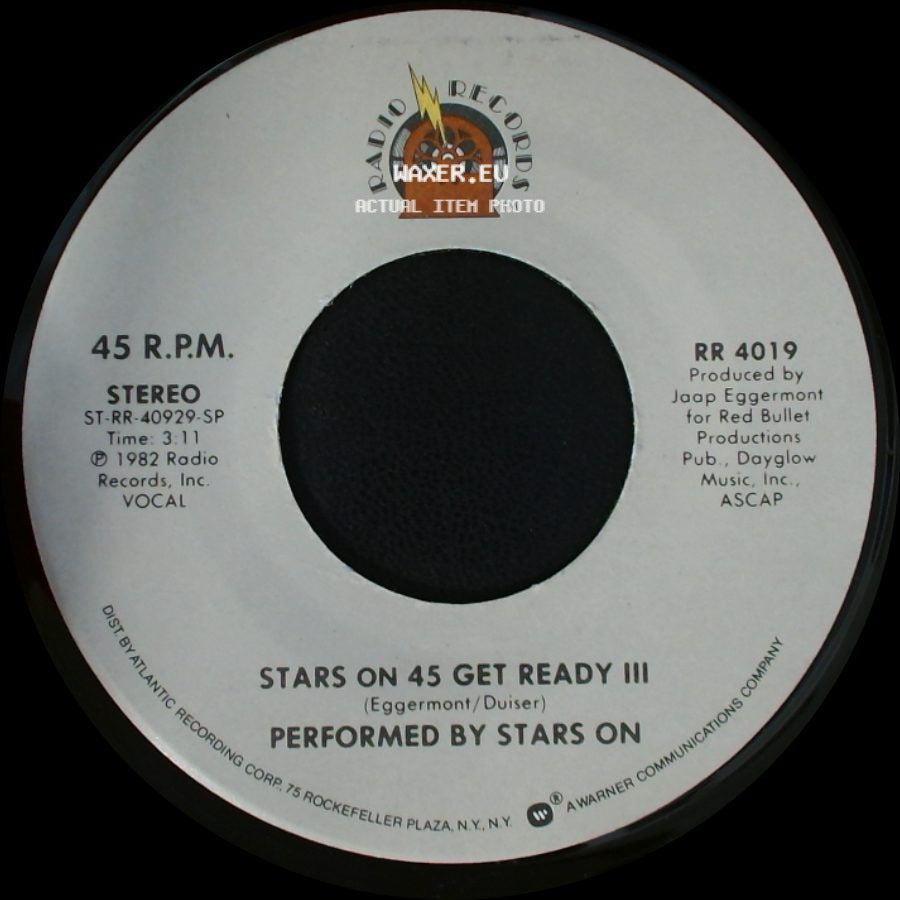 Stars On 45 / Stars On - A Tribute To Stevie Wonder / Stars On 45 Get Ready Iii side B