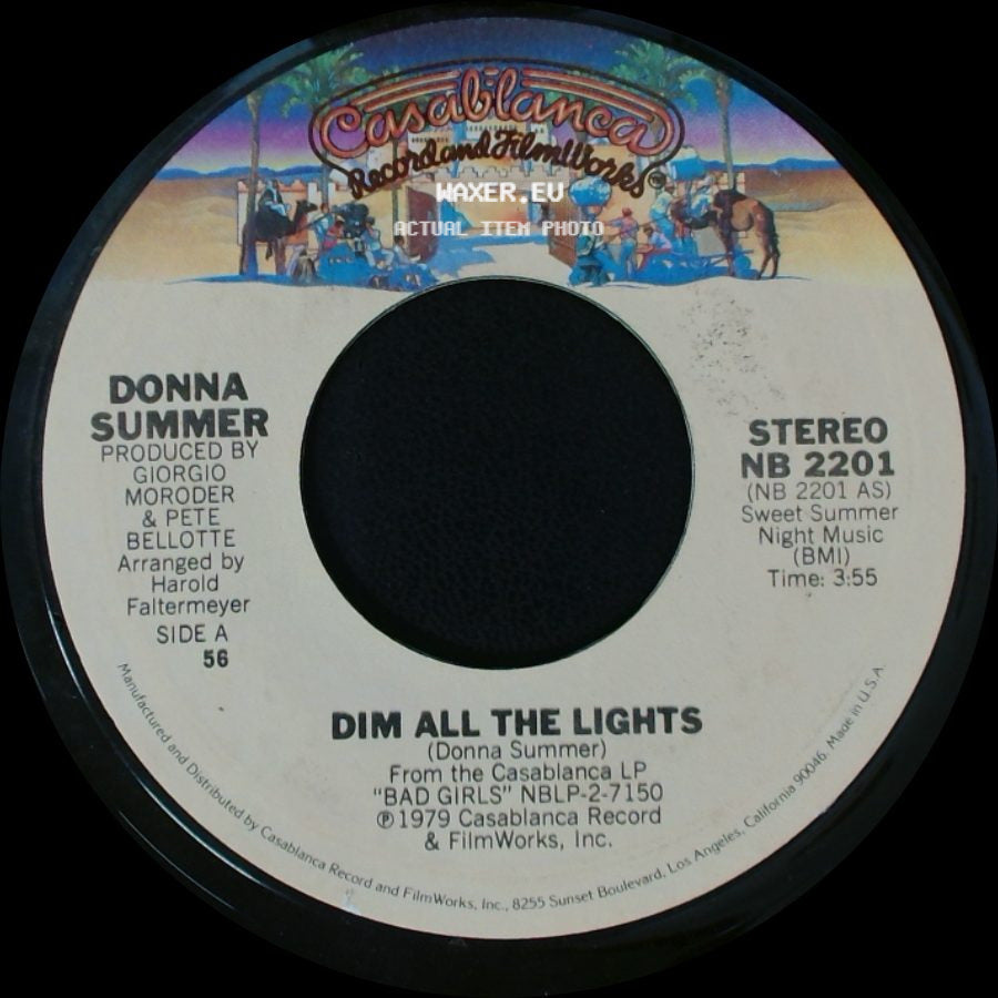 Donna Summer - Dim All The Lights / There Will Always Be A You side A