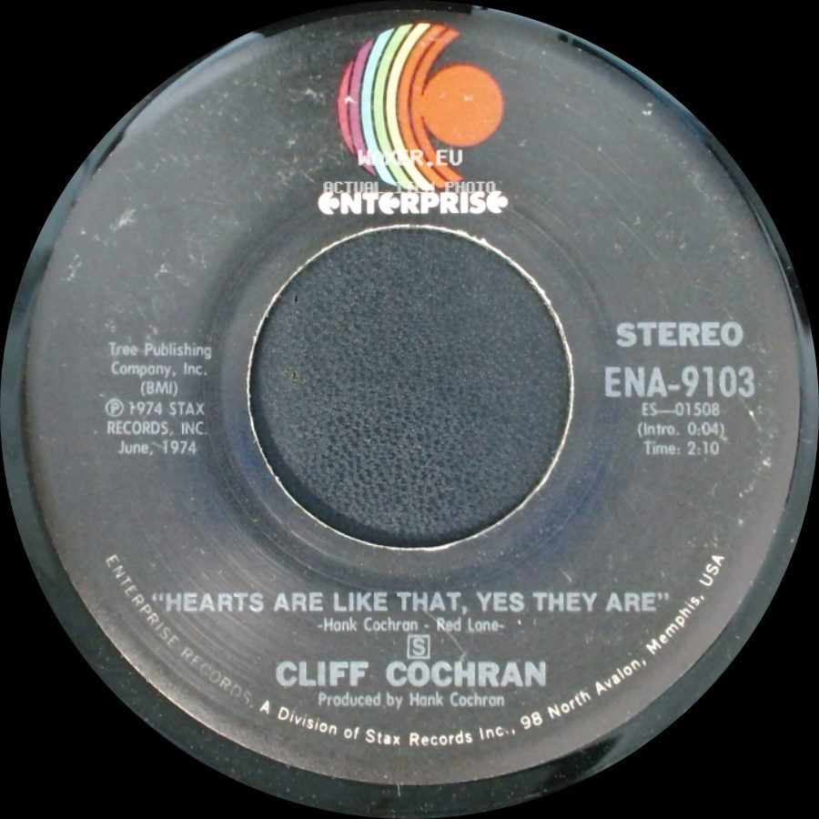 Cliff Cochran - Hearts Are Like That, Yes They Are / The Way I'm Needing You side A