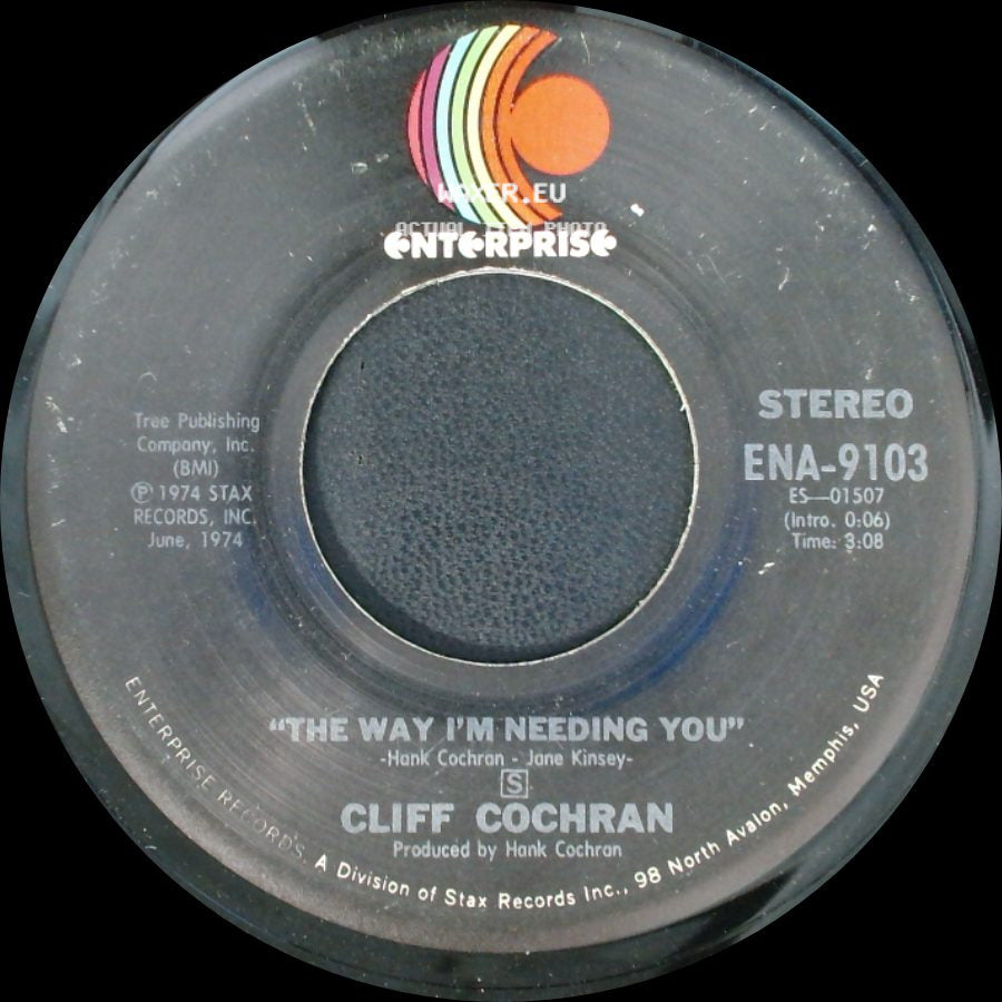 Cliff Cochran - Hearts Are Like That, Yes They Are / The Way I'm Needing You side B