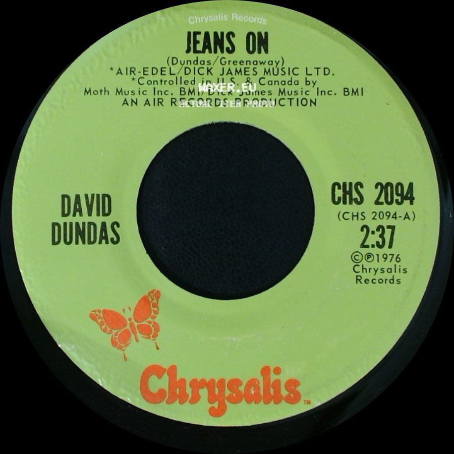 David Dundas - Sleepy Serena / Jeans On side B