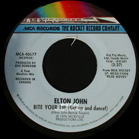 Elton John - Bite Your Lip (Get Up And Dance!) / Chameleon side A