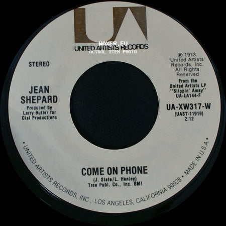 Jean Shepard - Are You Sincere? / Come On Phone side B