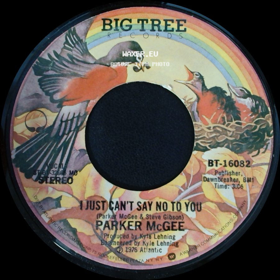 Parker Mcgee - I Just Can't Say No To You / Talkin' 'bout Loving You side A
