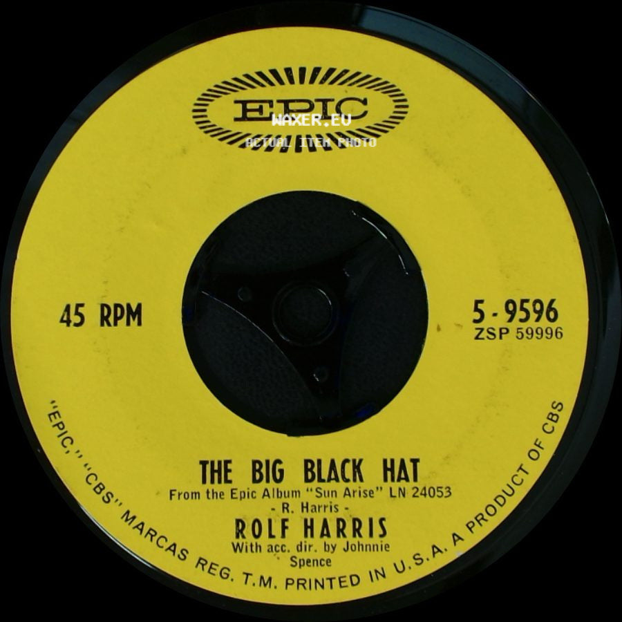 Rolf Harris - Tie Me Kangaroo Down, Sport / The Big Black Hat side B