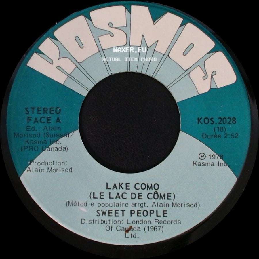 Sweet People / Alain Morisod - Lake Como (Le Lac De Come) / Melodie For Us (Melodie Pour Deux) side A