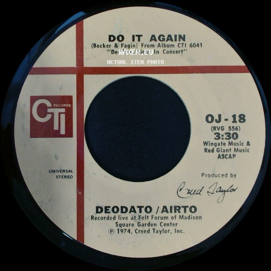 Deodato / Airto - Do It Again / Branches (O Galho Da Roseira) side A
