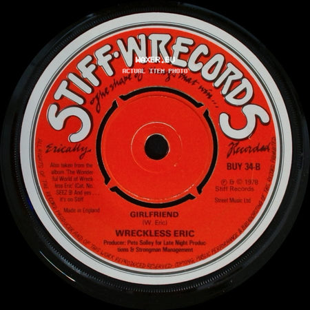 Wreckless Eric - Take The Cash (K.A.S.H.) / Girlfriend side B