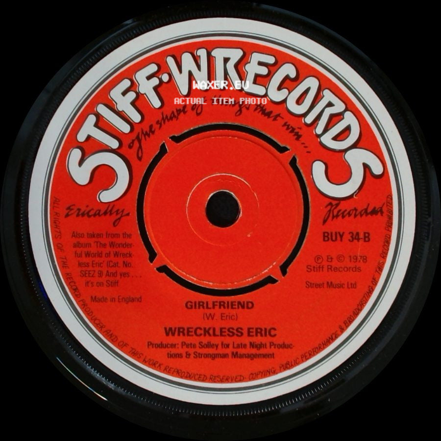 Wreckless Eric - Take The Cash (K.A.S.H.) / Girlfriend side B