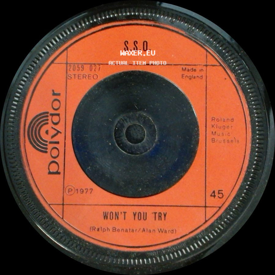 S.S.O. - Won't You Try / Disco Soul Roots side A