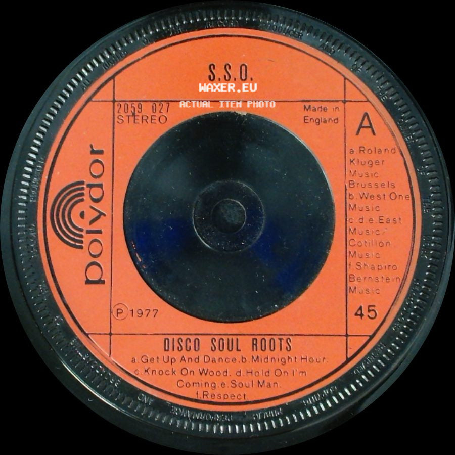 S.S.O. - Won't You Try / Disco Soul Roots side B