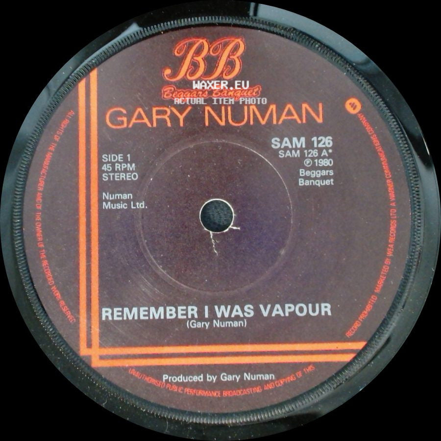 Gary Numan - Remember I Was Vapour / On Broadway side A