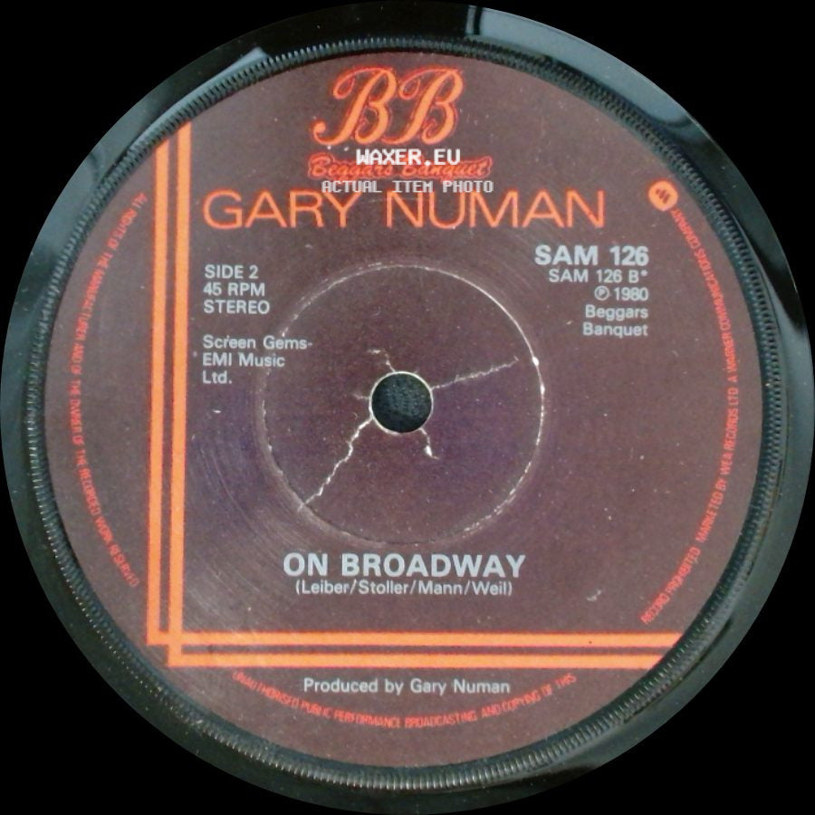 Gary Numan - Remember I Was Vapour / On Broadway side B