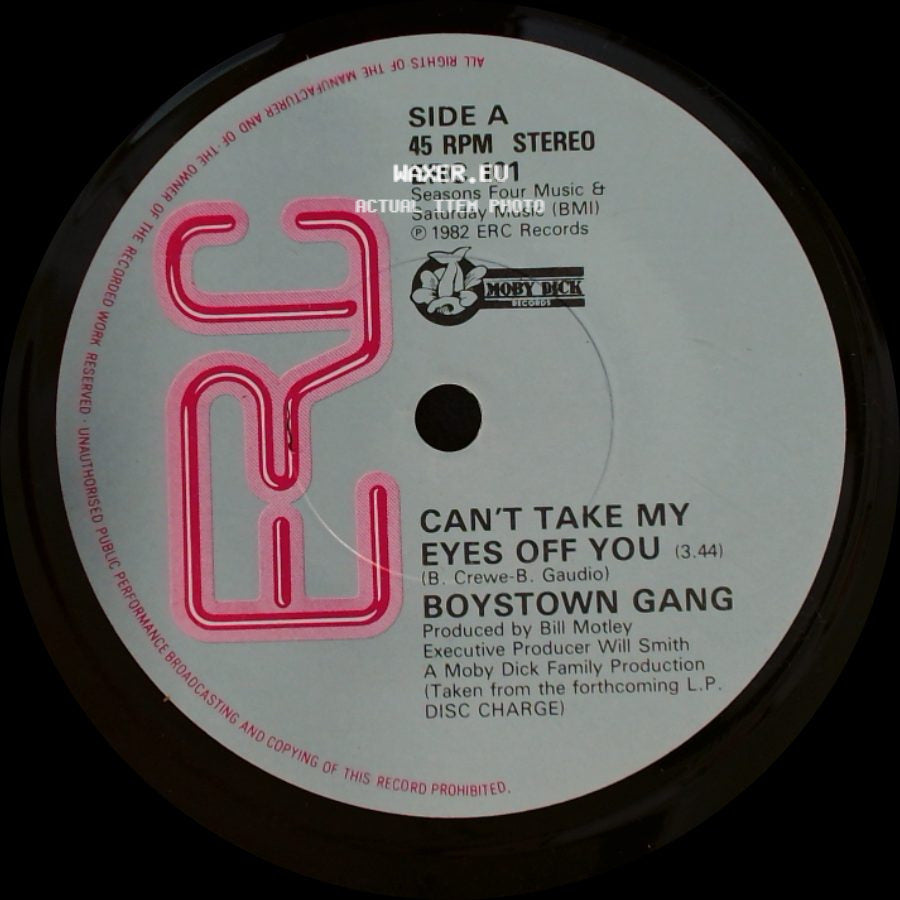 Boystown Gang - Can't Take My Eyes Off You / Disco Kicks (Remix) side A